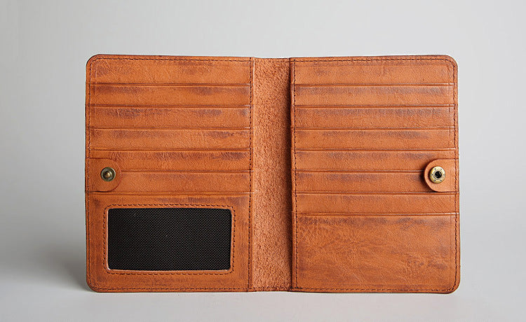 Men's Retro Genuine Leather Driving License Card Holder