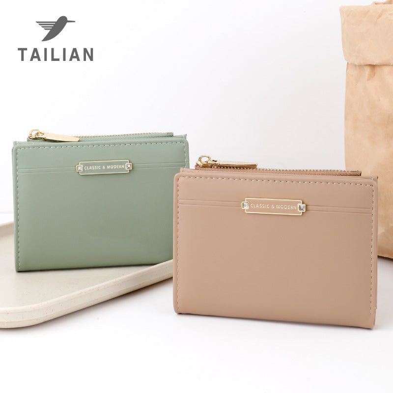 Elegant Versatile Unique Rhinestone Metal Short Ladies Wallet
