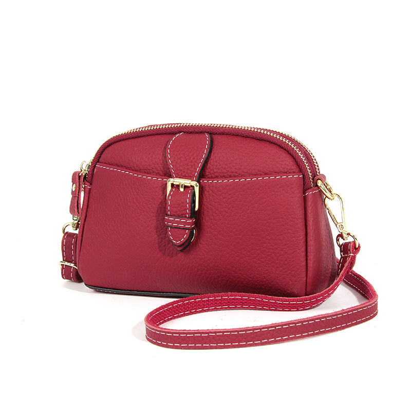 Women's First Layer Cowhide Summer Large Capacity Crossbody Bags