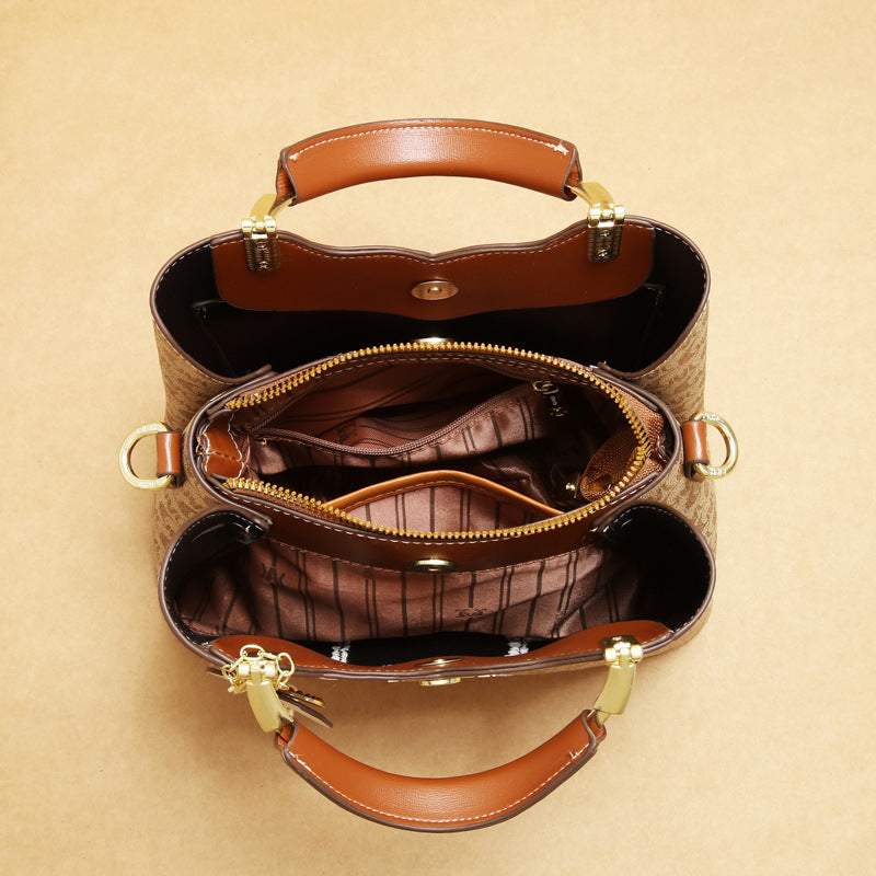 Printed Niche Versatile Elegant Retro Affordable Handbags