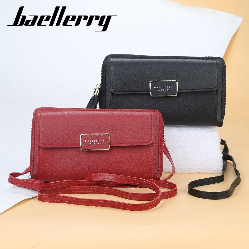 Women's Korean Zip Tassel Long For Women's Shoulder Bag