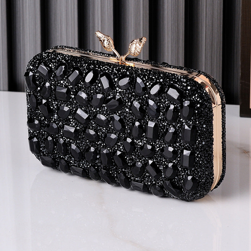 Color Resin Drill Dress Garment Popular Advanced Evening Bags