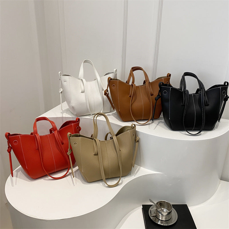 Women's Large Capacity Trendy Fashion Solid Color Korean Bags