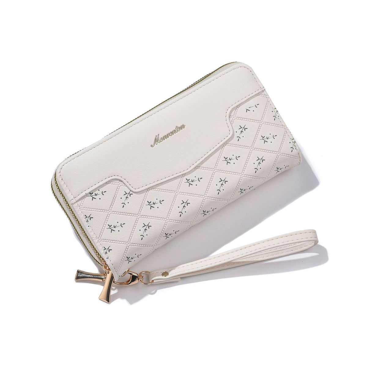 Women's Long Double Zip Trendy Large Capacity Simple Handbags