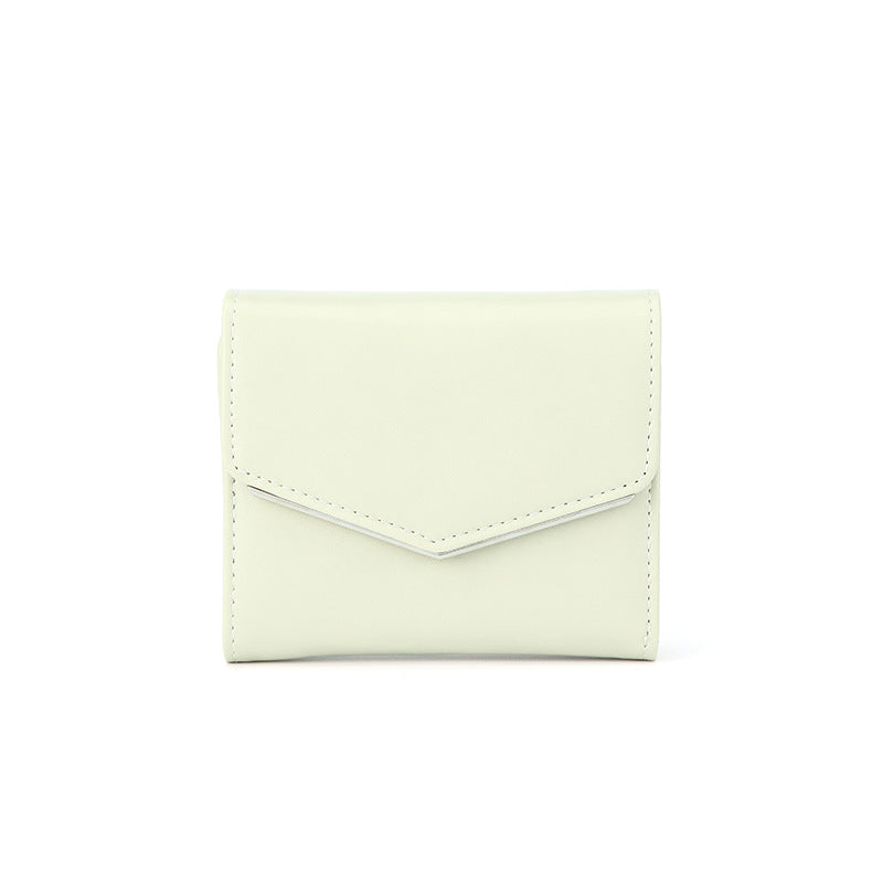 Women's Simple Fresh Clutch Leather Short Exquisite Ladies Wallet