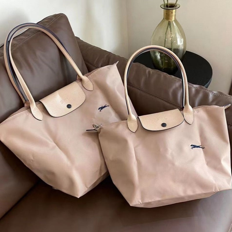 Women's French Embroidery Dumpling Folding Large Capacity Dragon Handbags