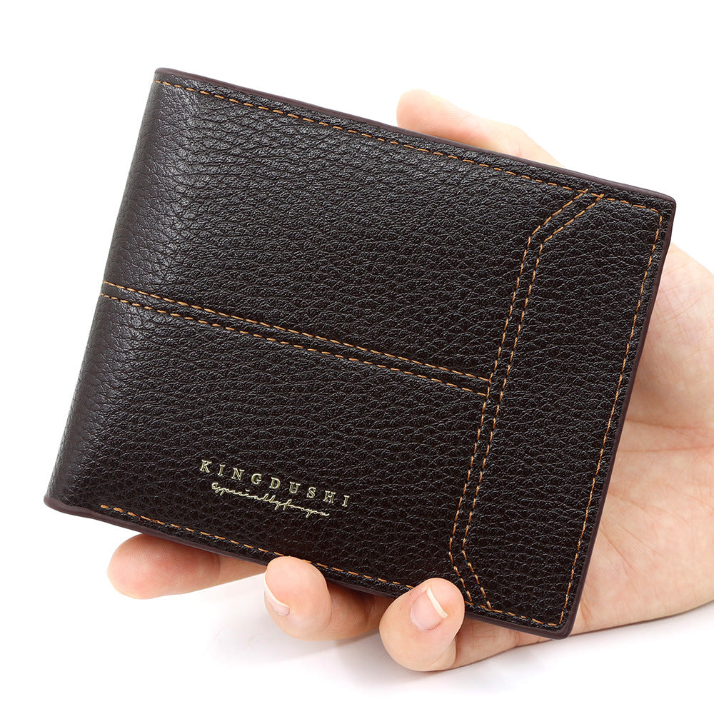 Casual Men's Short Simple Fashion Zipper Men's Wallet