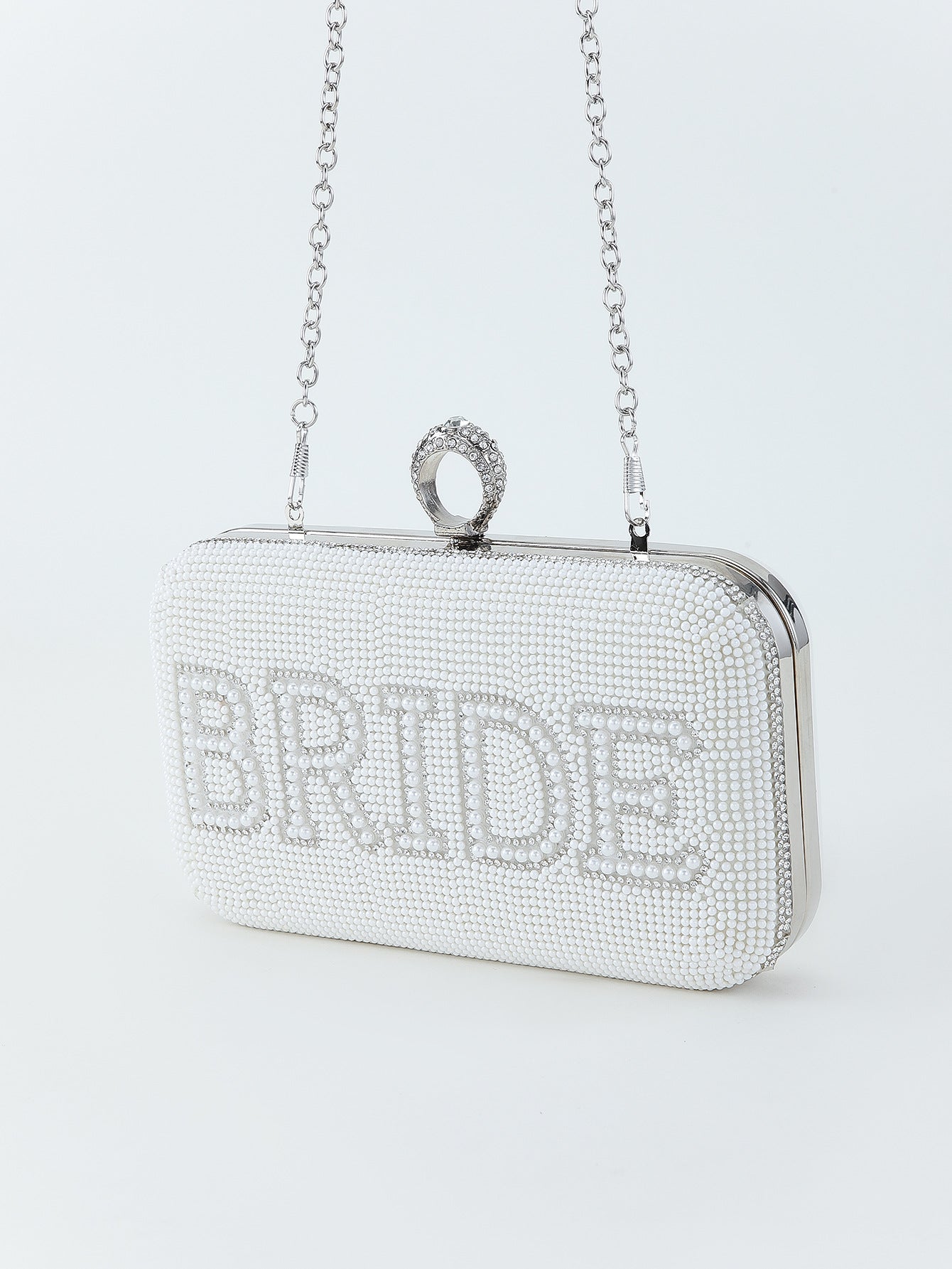 English Letters Rhinestone Pearl Dinner Wedding Bags
