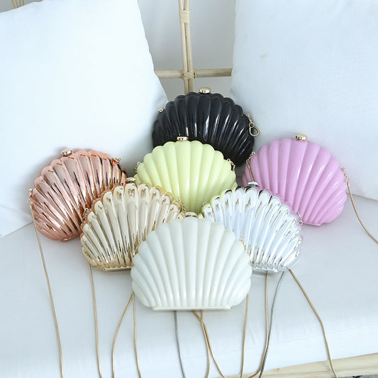 Women's Color Shell Fashion Clutch Party Hard Evening Bags