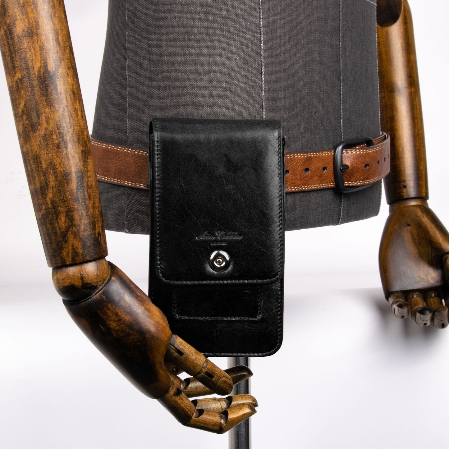 Leather Can Hold Two Mobile Phones Pannier Phone Bags