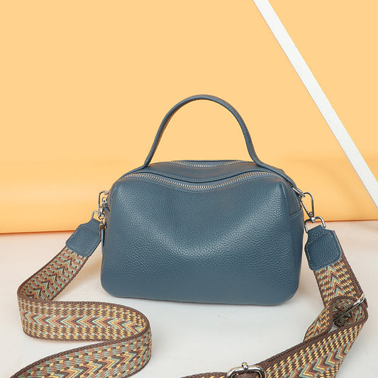 Women's Fashion Genuine Leather Boston Fresh First Bags