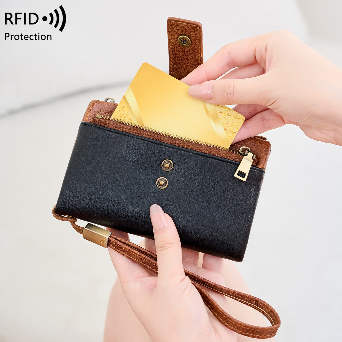 Women's Swiping Off Short Style Vintage Ladies Wallet