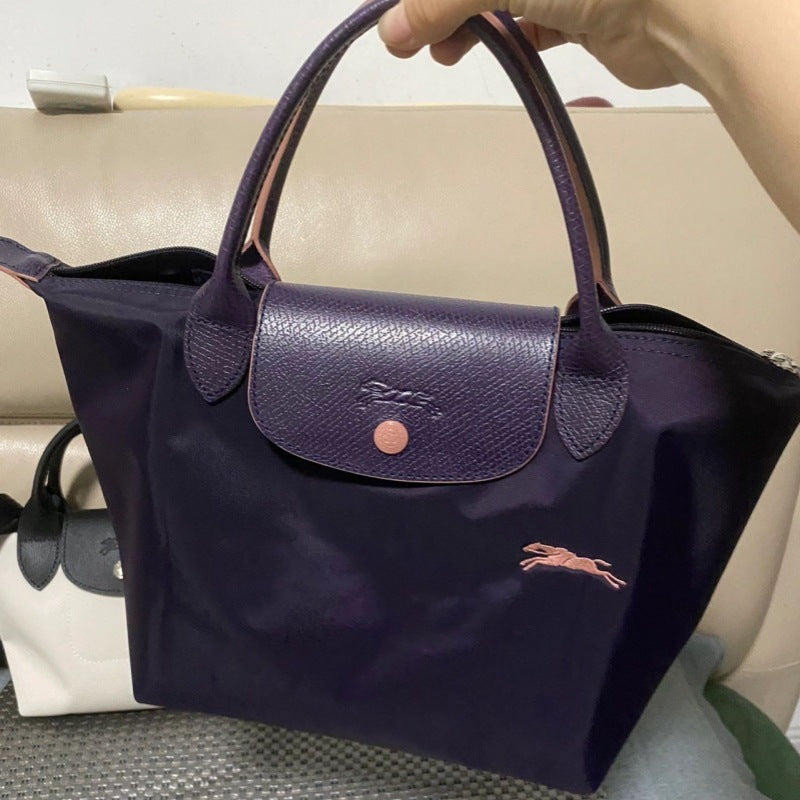 Women's French Embroidery Dumpling Folding Large Capacity Dragon Handbags