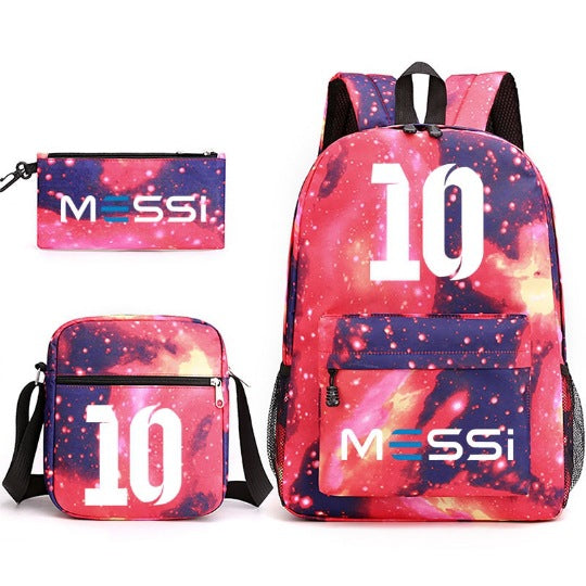 Durable Leo Massey Peripheral Printed Pencil Middle School Students' Schoolbags