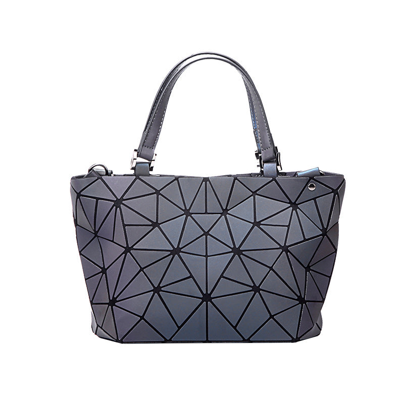 Women's Popular Trendy Fashionable Luminous Rhombus Bags