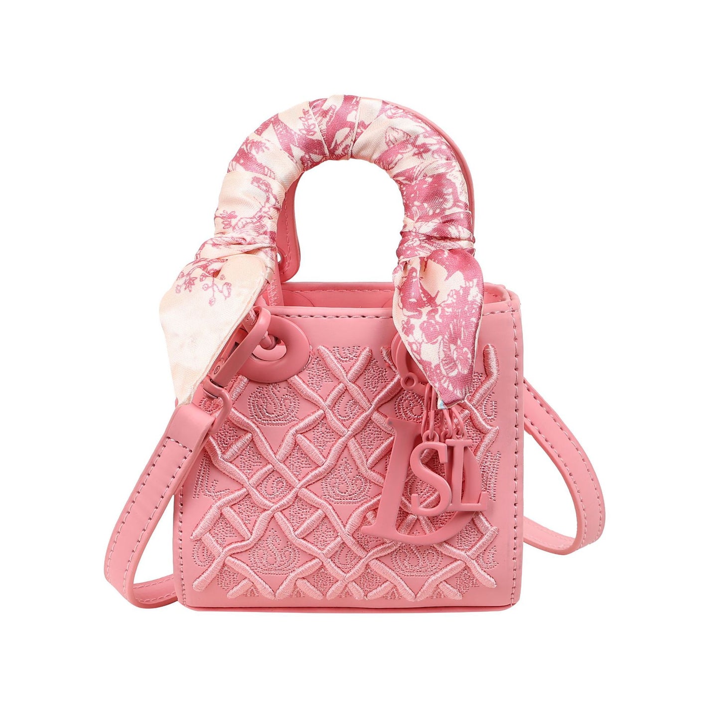 Women's Embroidered Mini Diana High-grade Fashion Silk Shoulder Bags