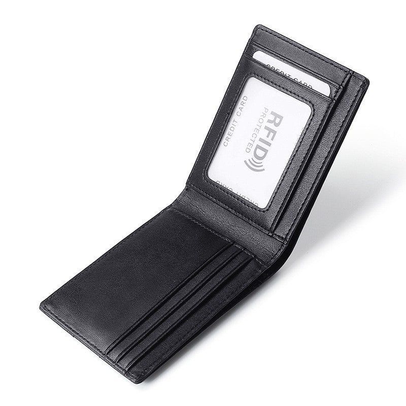 Men's Leather Clamp Selected First Layer Cowhide Men's Wallet