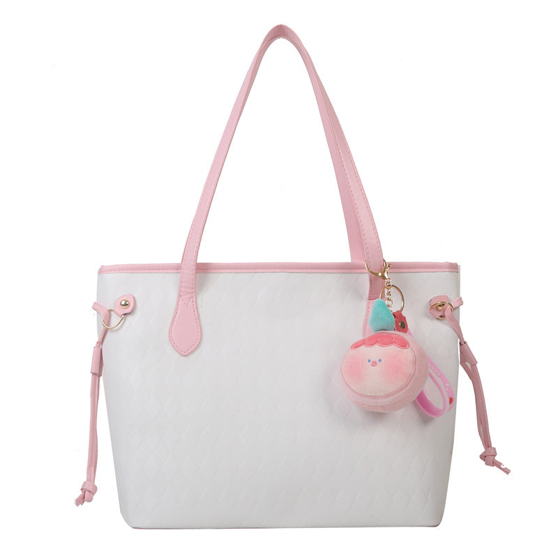 Pendant Female Commute Minimalist Solid Color Simple Tote Bags