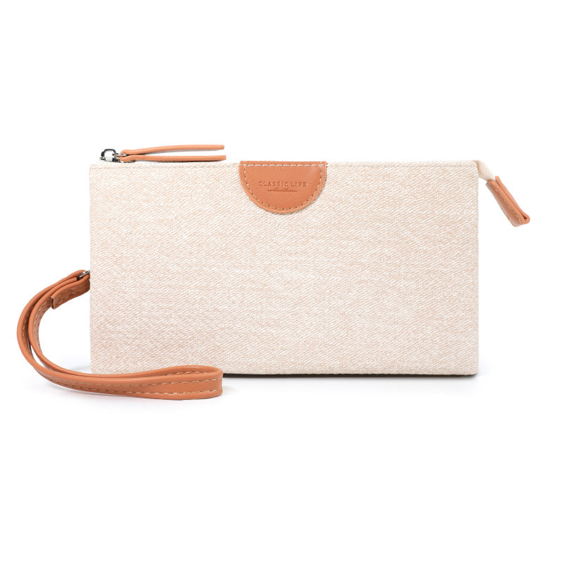Women's Fashion Color Contrast Buggy Mini Zip Ladies Wallet