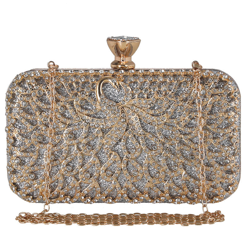 Women's Diamond Banquet Clutch Dress Hollow Dinner Evening Bags