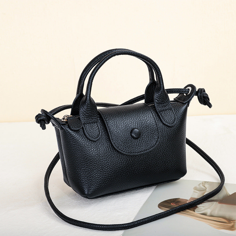 Women's Leather Mini Portable First Layer Cowhide Trendy Women's Messenger Bag