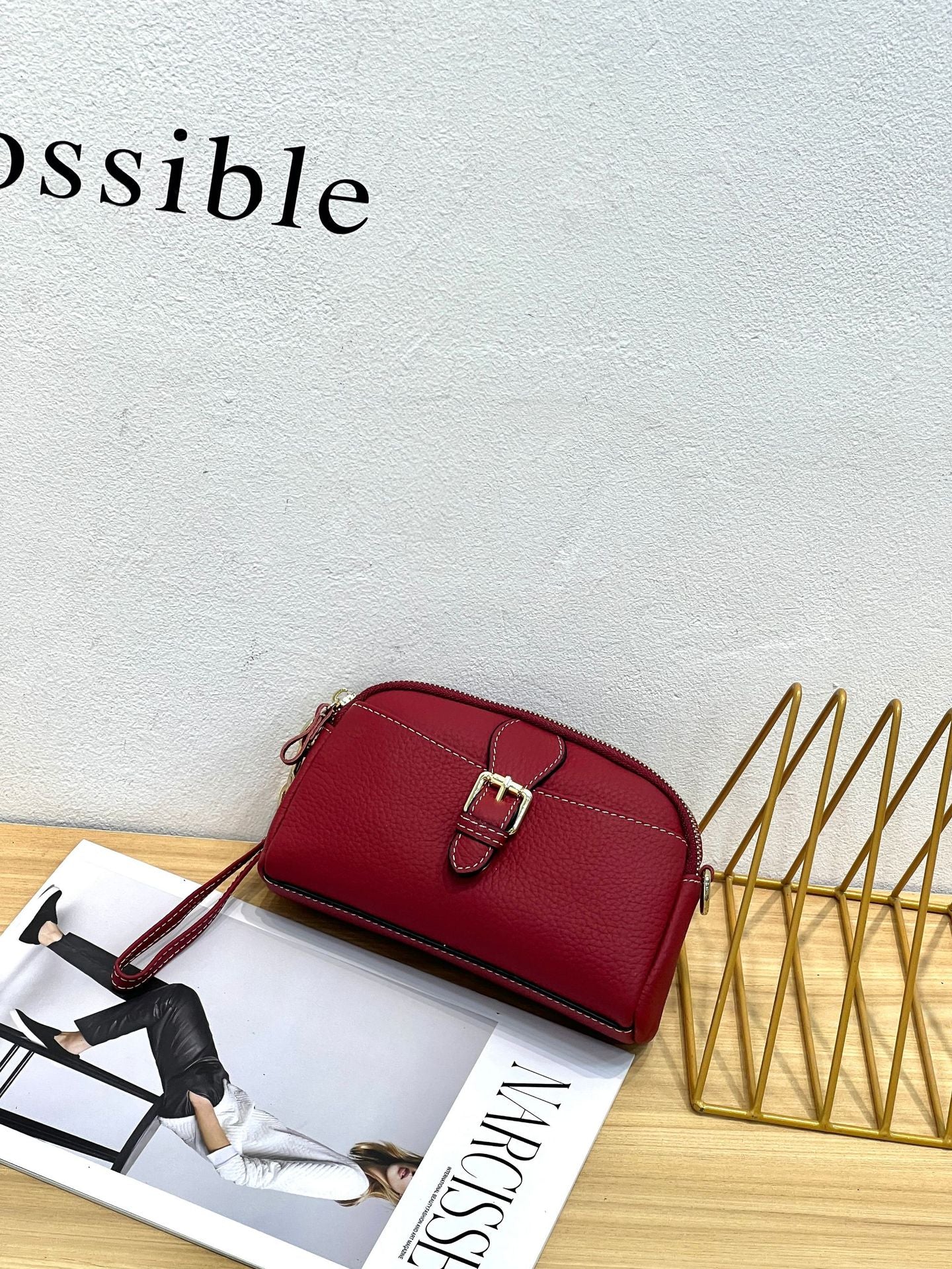 Women's First Layer Cowhide Lady's Cute Fashion Shoulder Bags