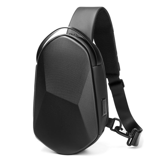 Men's Fashion Summer Waterproof Hard Shell Motorcycle Men's Chest Bags