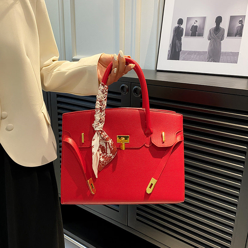 Women's Large Capacity Fashion Portable Platinum Big Women's Handbag