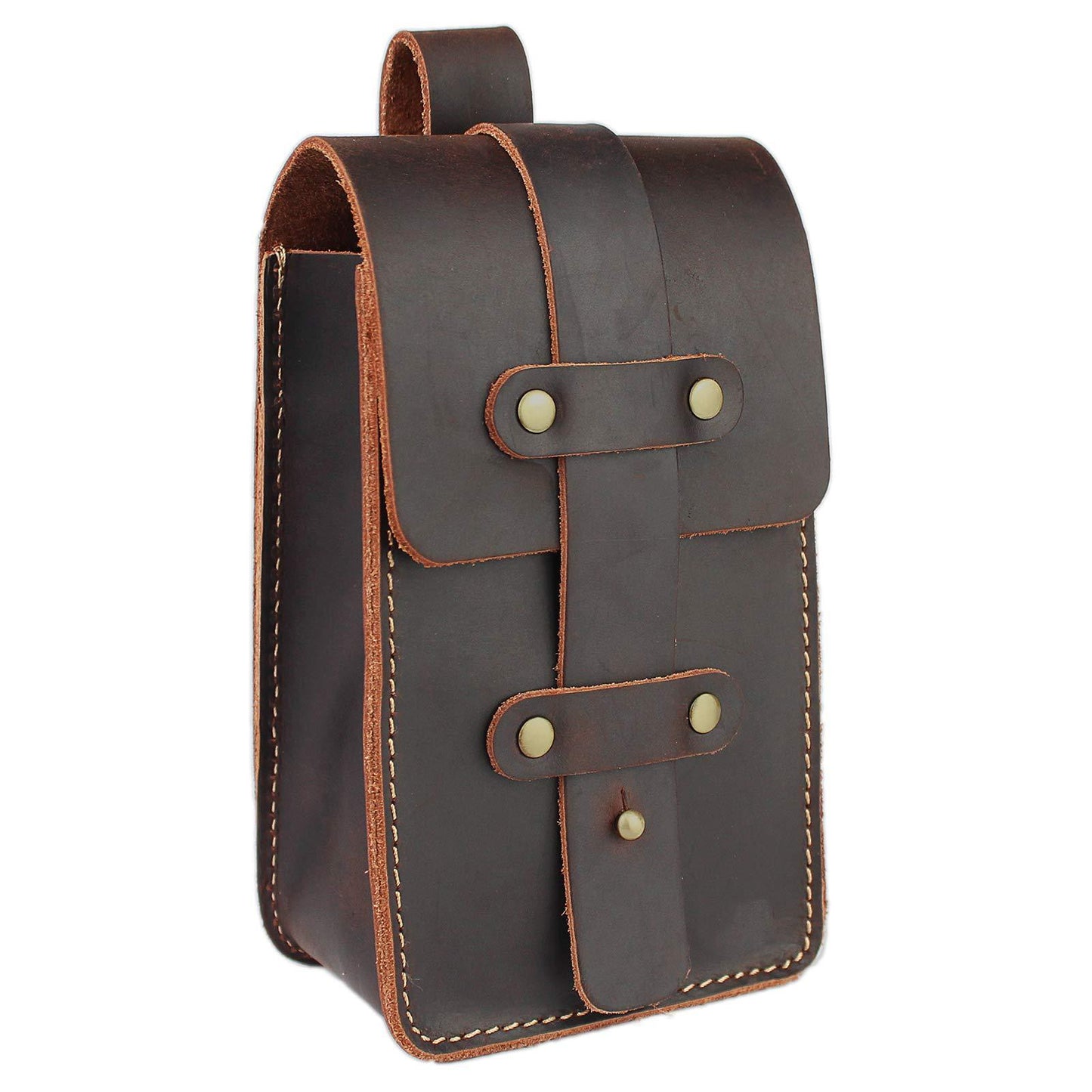 Women's & Men's & Pants Pannier Crazy Horse Genuine Men's Waist Packs