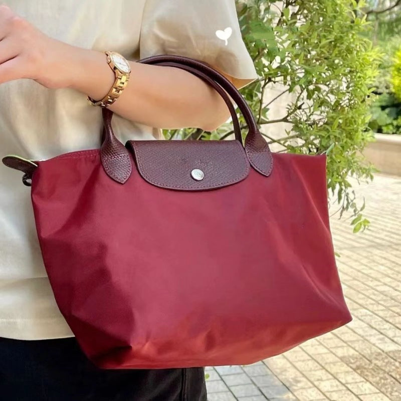 Women's French Embroidery Dumpling Folding Large Capacity Dragon Handbags