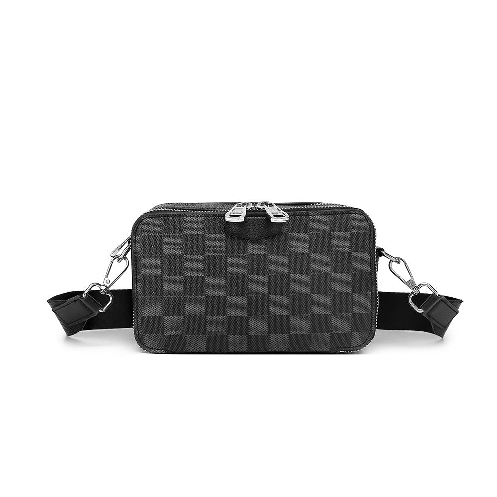 Men's Fashion Trendy Plaid Out Of The Men's Messenger Bags