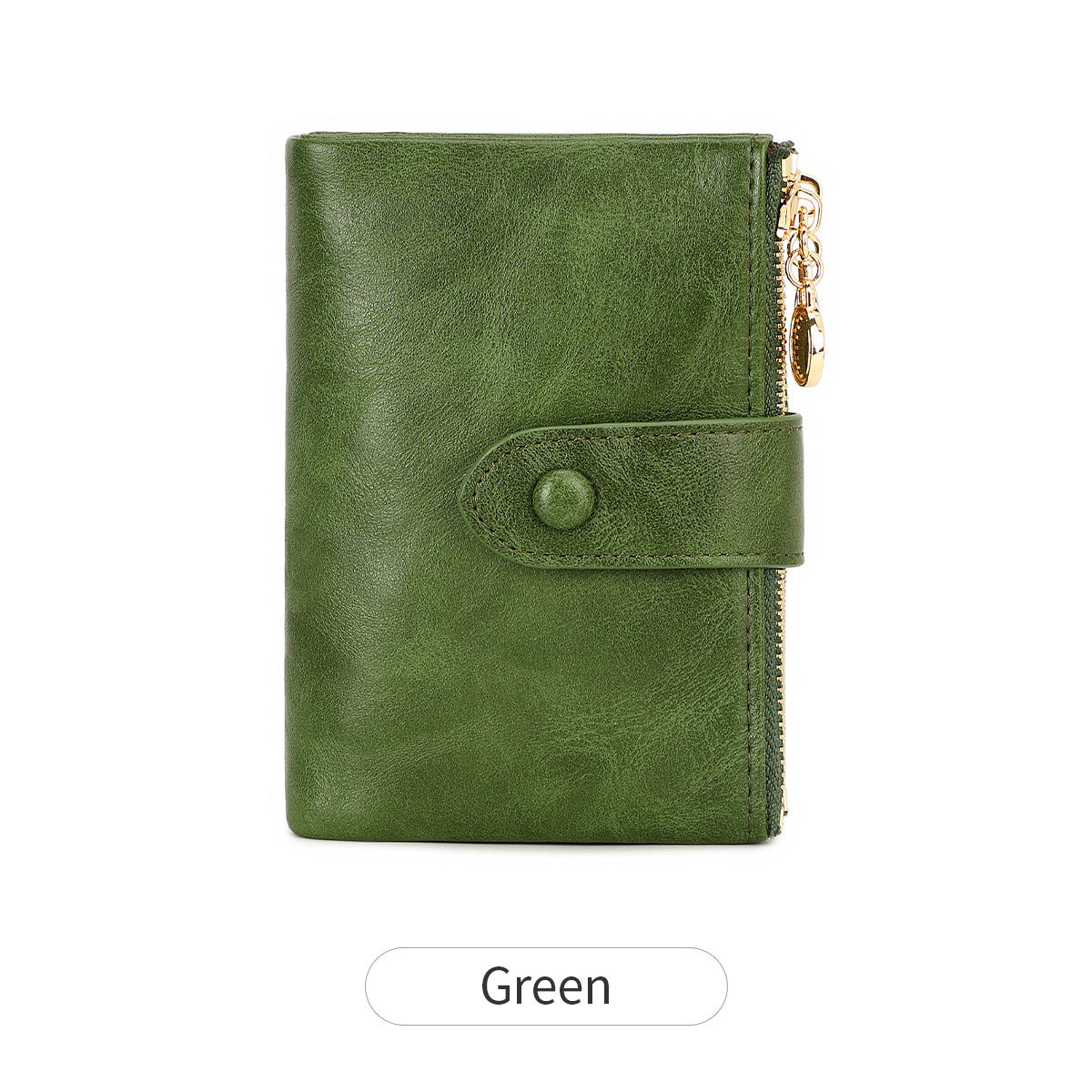 Women's Color Double Zipper Off Short Style Ladies Wallet