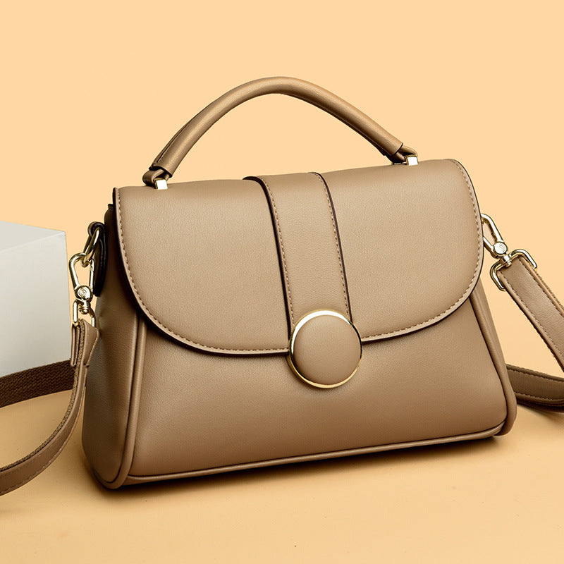 Women's Large Capacity Soft Leather Versatile Retro Shoulder Bags