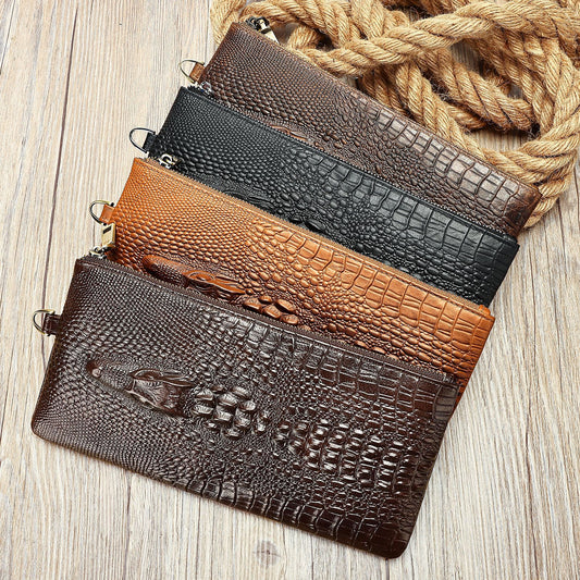 Men's Pattern For Embossed First Layer Cowhide Men's Wallets