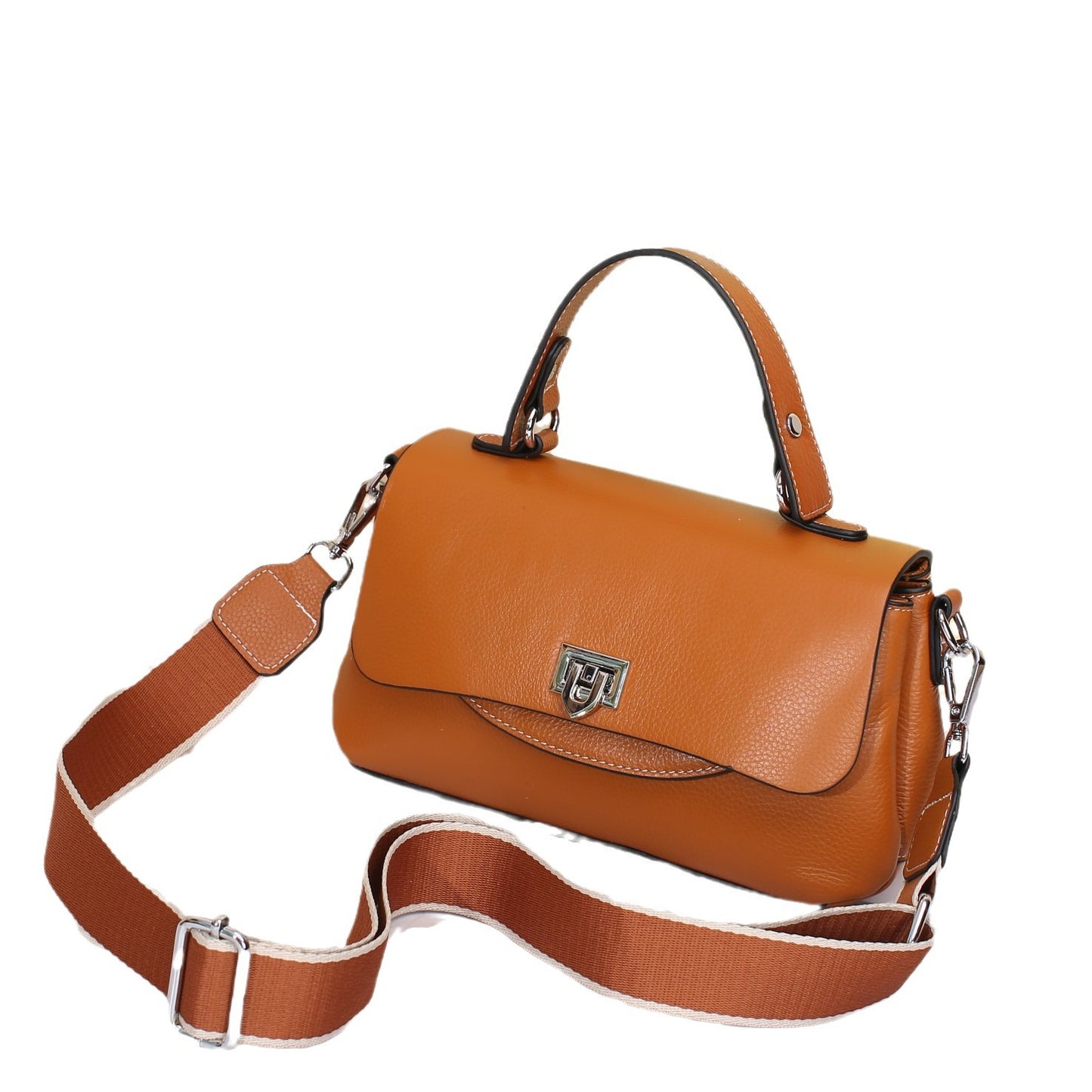 Women's Genuine Leather Korean Style Fashionable Large Bags