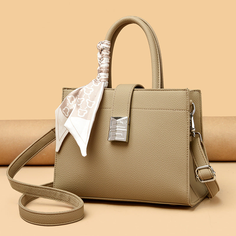 Women's Glamorous Lychee Pattern Commuter Counter Handbags