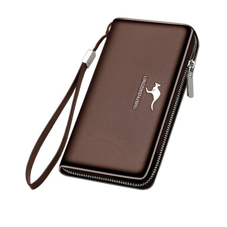 Men's Fashion Long Zipper Clutch Multiple Slots Men's Wallet