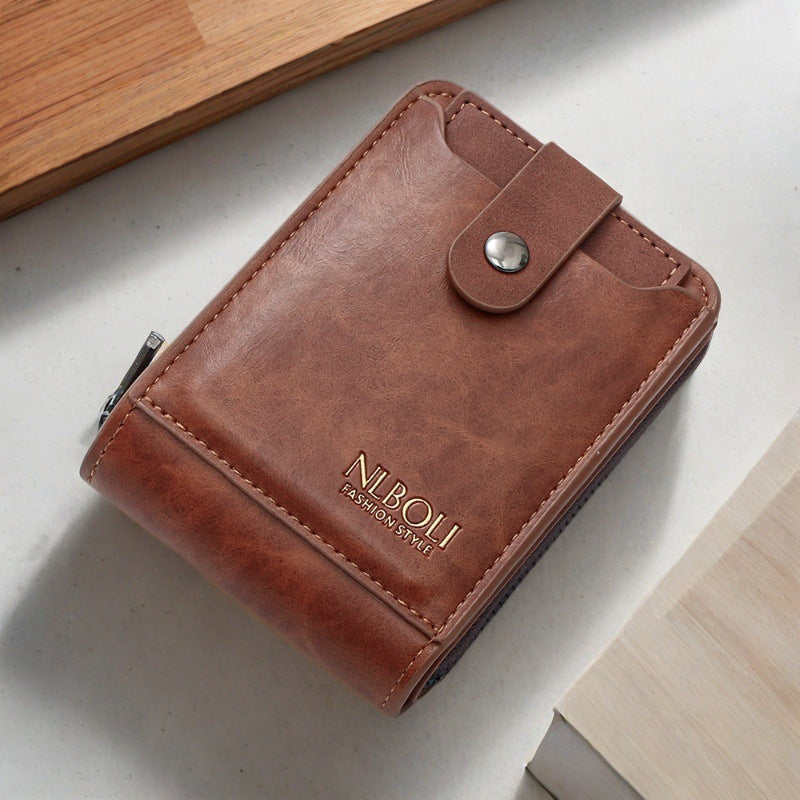 Men's Short Large Capacity Multifunction External Batch Men's Wallet