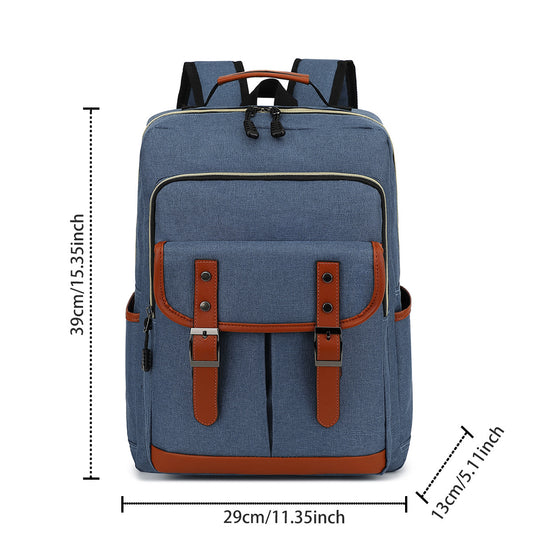 Men's Personalized Junior's Large Capacity Oxford Cloth Middle School Students' Schoolbags
