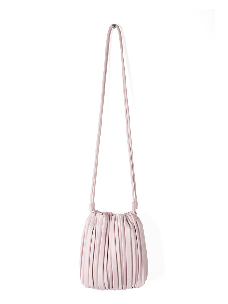 Pleated Texture Korean Niche Design Candy Bucket Bags
