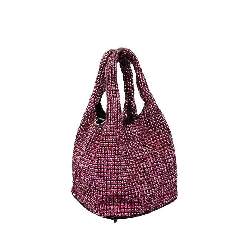 Women's Stylish Diamond Vest Shiny Chain Handbags