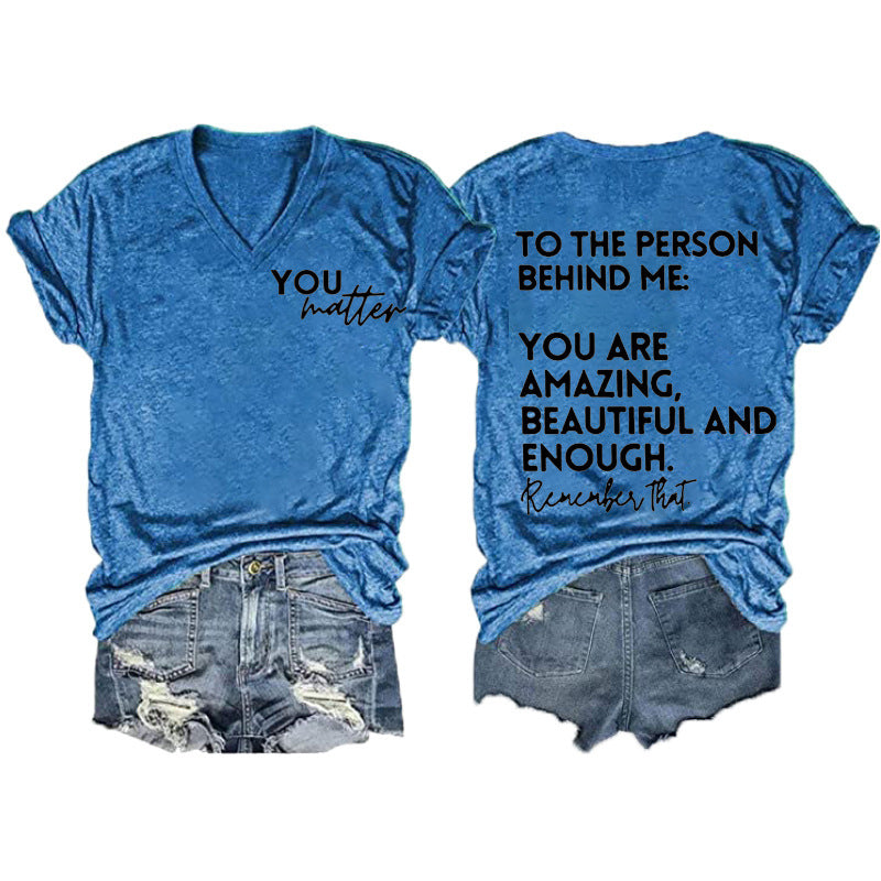 Women's Double-sided Digital Printing Series Short-sleeved Pullover Blouses