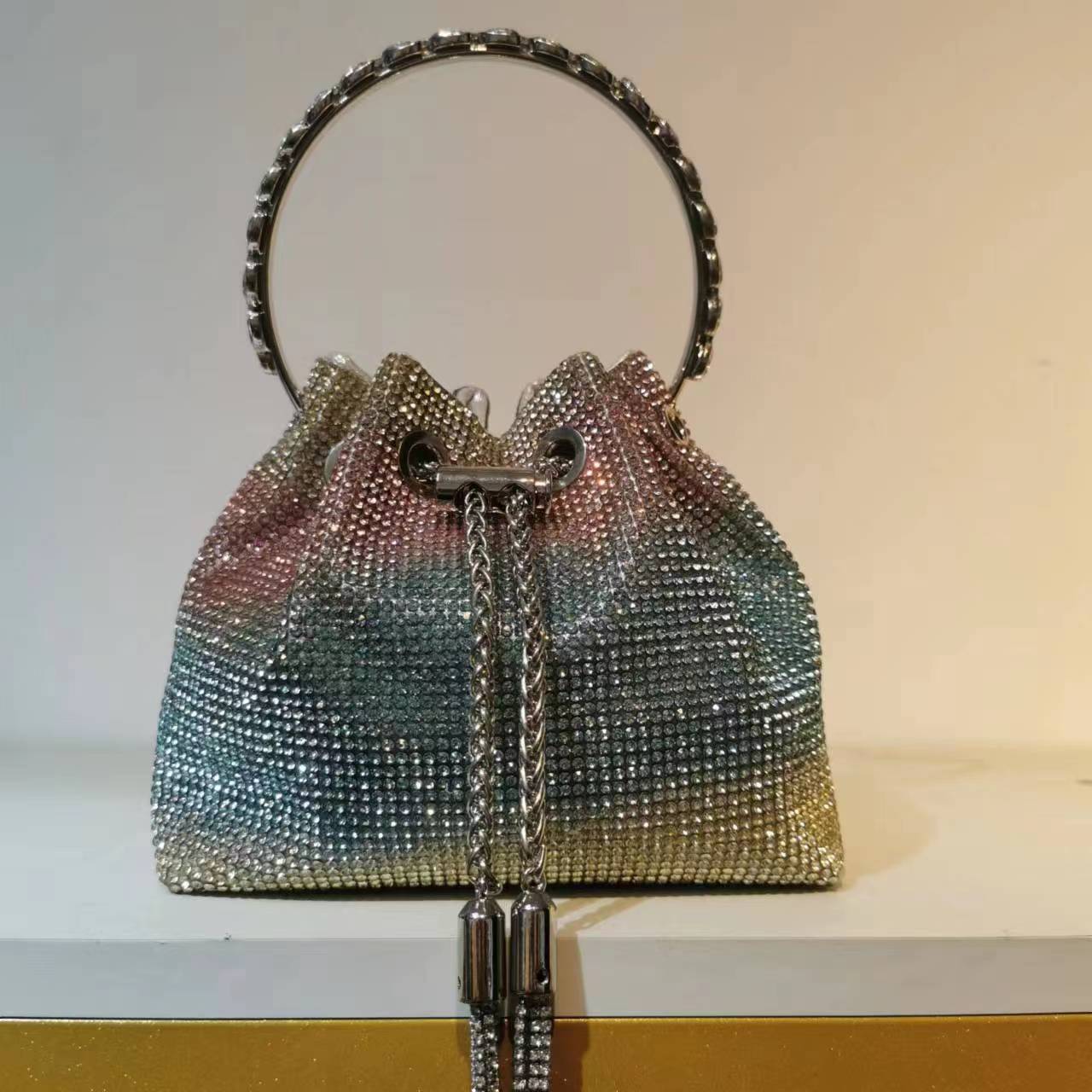 Women's Heron Live Streaming On Tassel Rhinestone Shoulder Bags