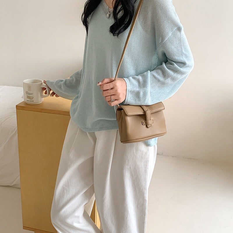 Women's Niche Design Simple Style Versatile Spring High-grade Small Square Bags