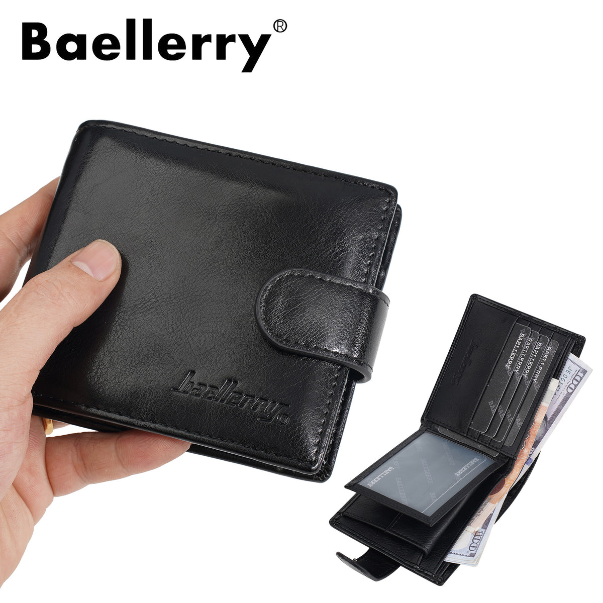 Men's Short Multiple Slots License Ticket Green Business High Men's Wallet