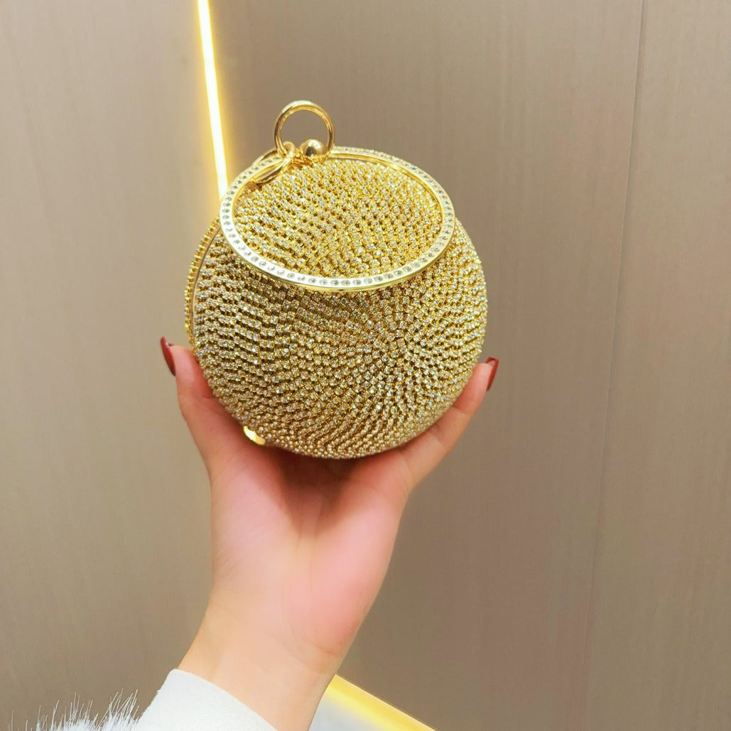 Women's Dress Fashion Banquet Clutch With Diamond Evening Bags