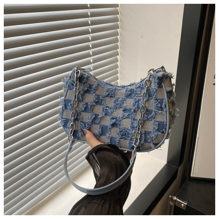 Women's Unique Gradient Denim Fashionable Design Leisure Bags