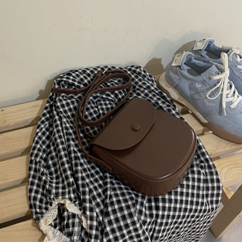 Women's Summer Candy Color Saddle Simple Fashion Lightweight Mobile Women's Messenger Bag