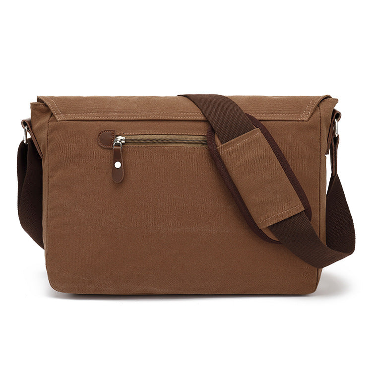 Men's Cotton Canvas Retro Fashion Computer Men's Messenger Bags