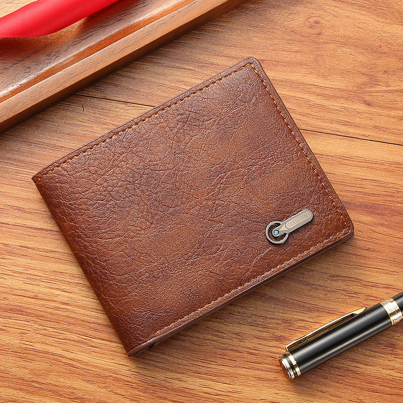 Charming Cool Men's Business Short Leather Men's Wallet